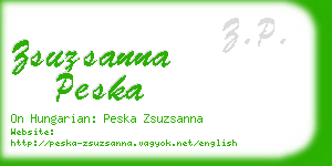 zsuzsanna peska business card